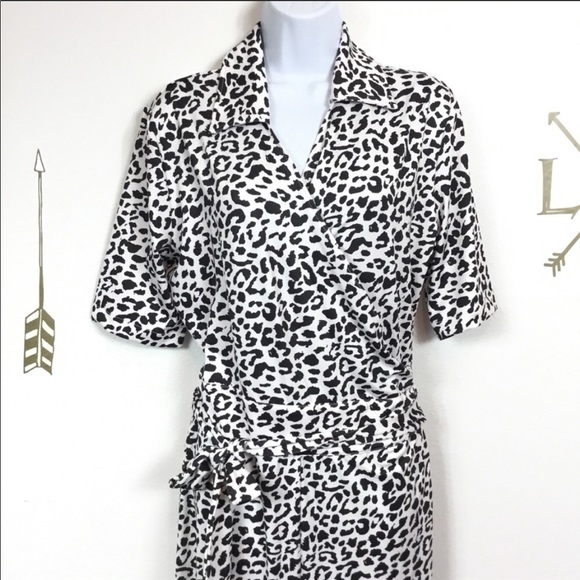 Wendy Williams Black & White Leopard Jumpsuit - Picture 2 of 6